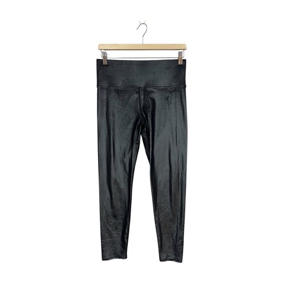 Carbon 38 Pants - Carbon38 Black Takara Shine Leggings Size L Large 7/8